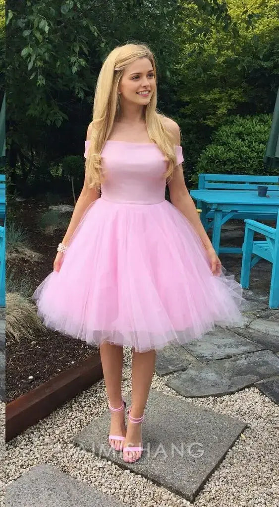 Aimishang Sweet A Line Off The Shoulder Homecoming Dress Cute Birthday Party Dress Princess Prom Dress