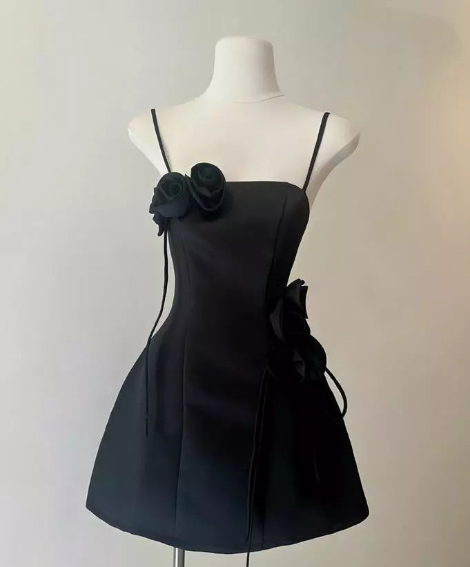 Aimishang Sweet A Line Spaghetti Straps Homecoming Dresses With Flowers Lovely Birthday Party Dress Short Graduation Dress