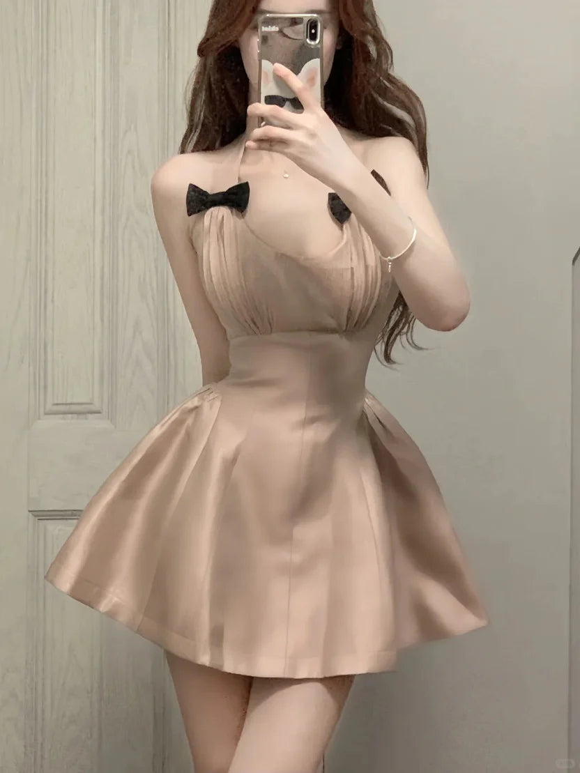 Aimishang Sweet A-Line Sleeveless Short Birthday Party Dress Lovely Homecoming Dress With Bow