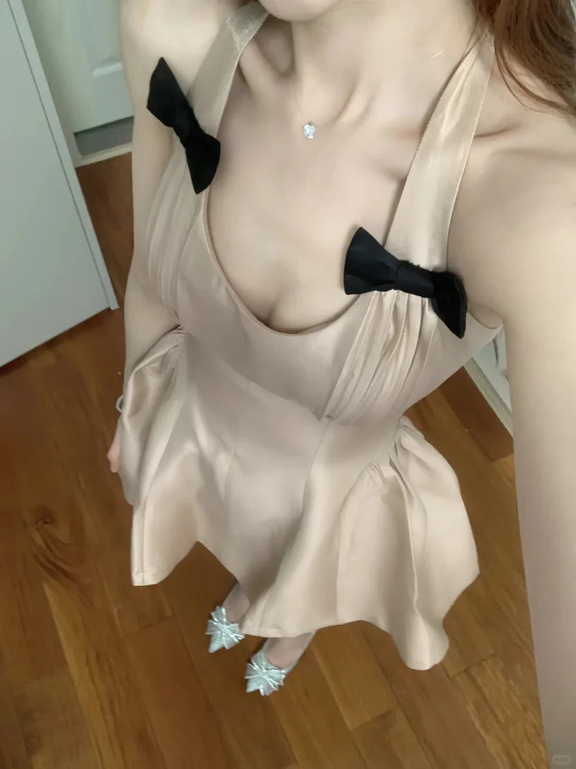 Aimishang Sweet A-Line Sleeveless Short Birthday Party Dress Lovely Homecoming Dress With Bow