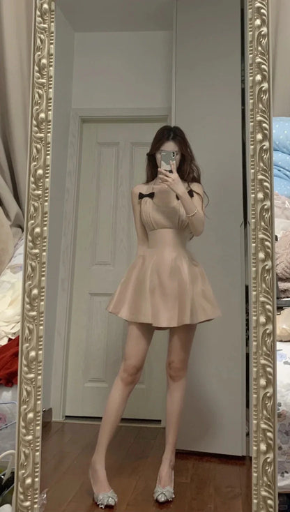 Aimishang Sweet A-Line Sleeveless Short Birthday Party Dress Lovely Homecoming Dress With Bow