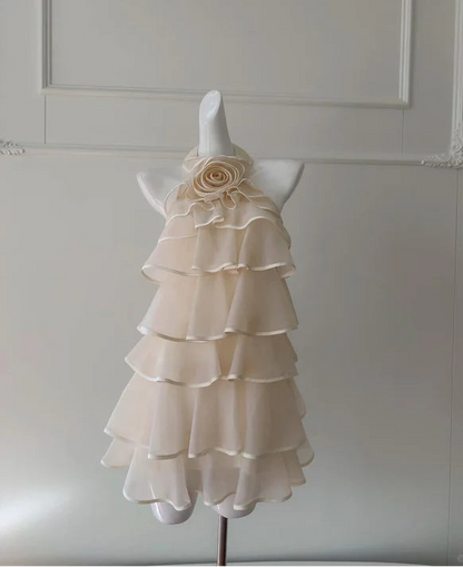 Aimishang Sweet A Line Halter Layered Sleeveless Short Birthday Party Dress Lovely Homecoming Dress