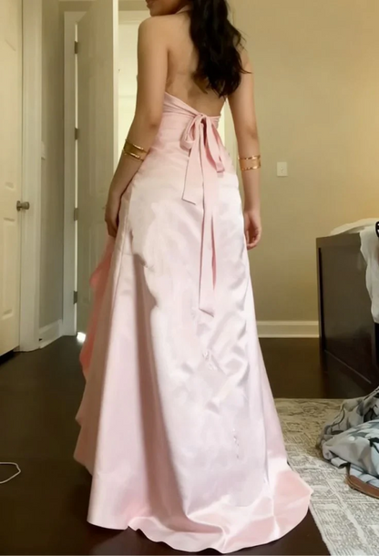 Aimishang Sweet A Line Halter Sleeveless Graduation Dress Elegant Long Formal Prom Dress