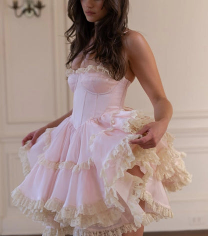 Aimishang Sweet A Line Sleeveless Short Homecoming Dress Summer Birthday Party Dress