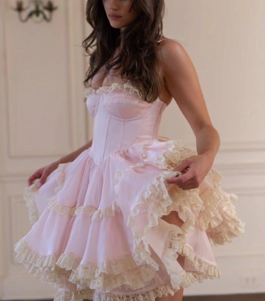 Aimishang Sweet A Line Sleeveless Short Homecoming Dress Summer Birthday Party Dress