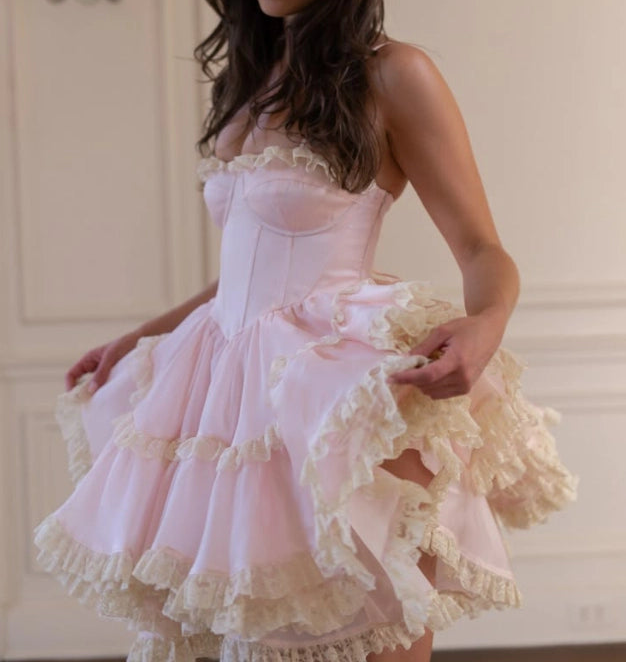 Aimishang Sweet A Line Sleeveless Short Homecoming Dress Summer Birthday Party Dress