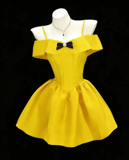 Aimishang Sweet A Line Spaghetti Straps Short Formal Prom Dress Lovely Homecoming Dress Cute Back To School Dress