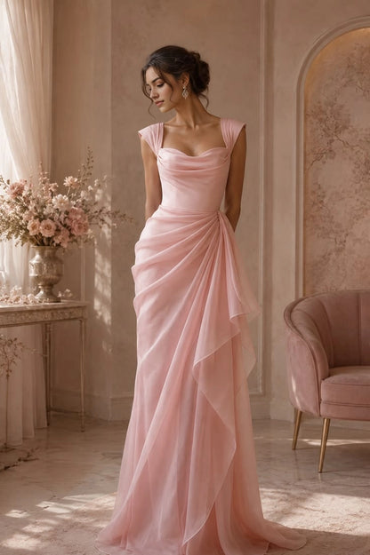Aimishang Sweet Mermaid Sleeveless Long Evening Party Dress Elegant Wedding Guest Dress
