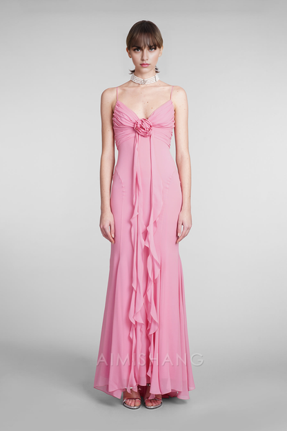 Aimishang Sweet Mermaid Spaghetti Straps Long Prom Dress Charming Evening Party Dress Lovely Formal Dress