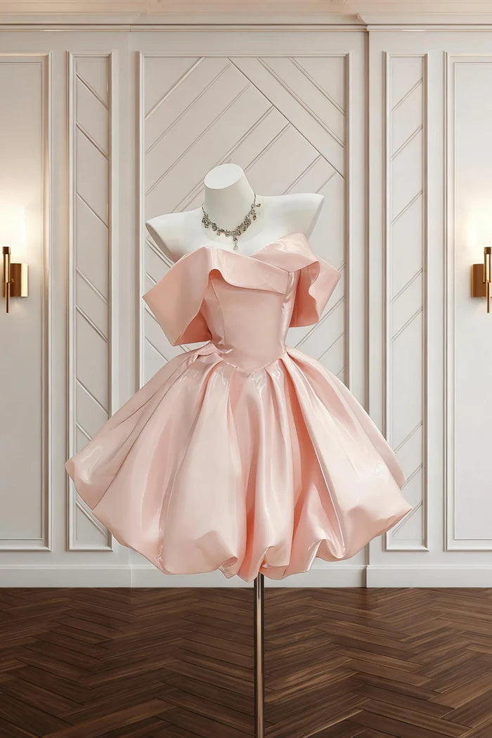Aimishang Sweet Off-the-Shoulder A Line Short Party Prom Dress Lovely Homecoming Dress