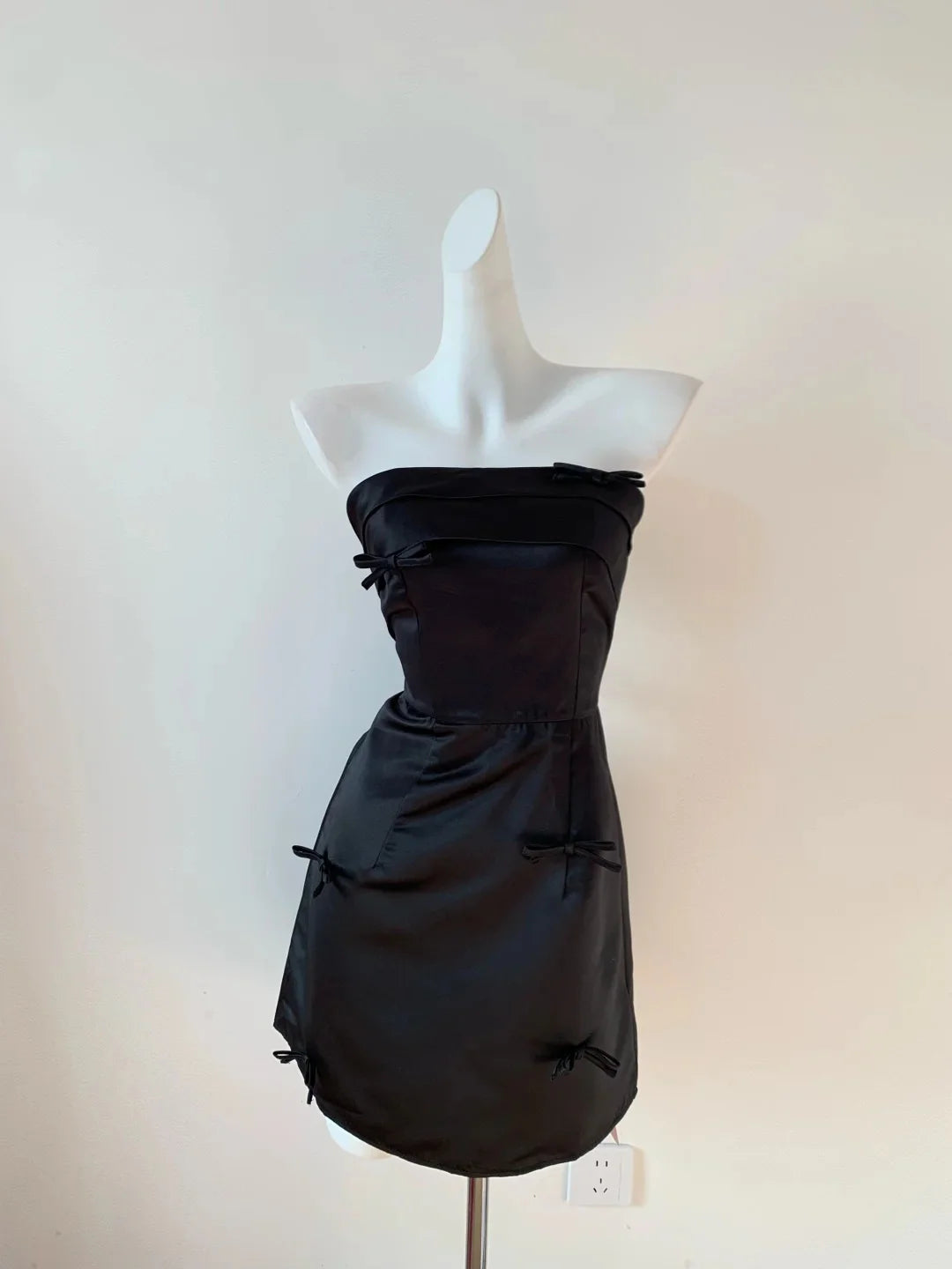 Aimishang Sweet Strapless Homecoming Dress With Bows Lovely Graduation Dress Cute Short Birthday Party Dress