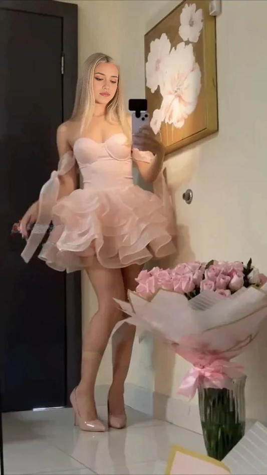 Aimishang Sweetheart A Line Short Prom Dress Lovely Homecoming Dress Cute Birthday Party Dress