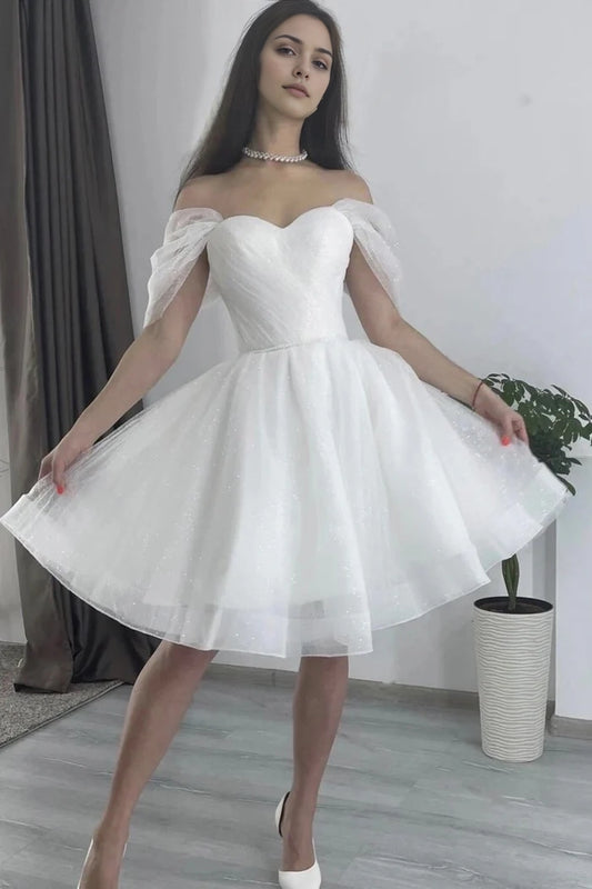 Aimishang Sweetheart Off the Shoulder A Line Formal Birthday Party Dress Pretty Graduation Homecoming Dress