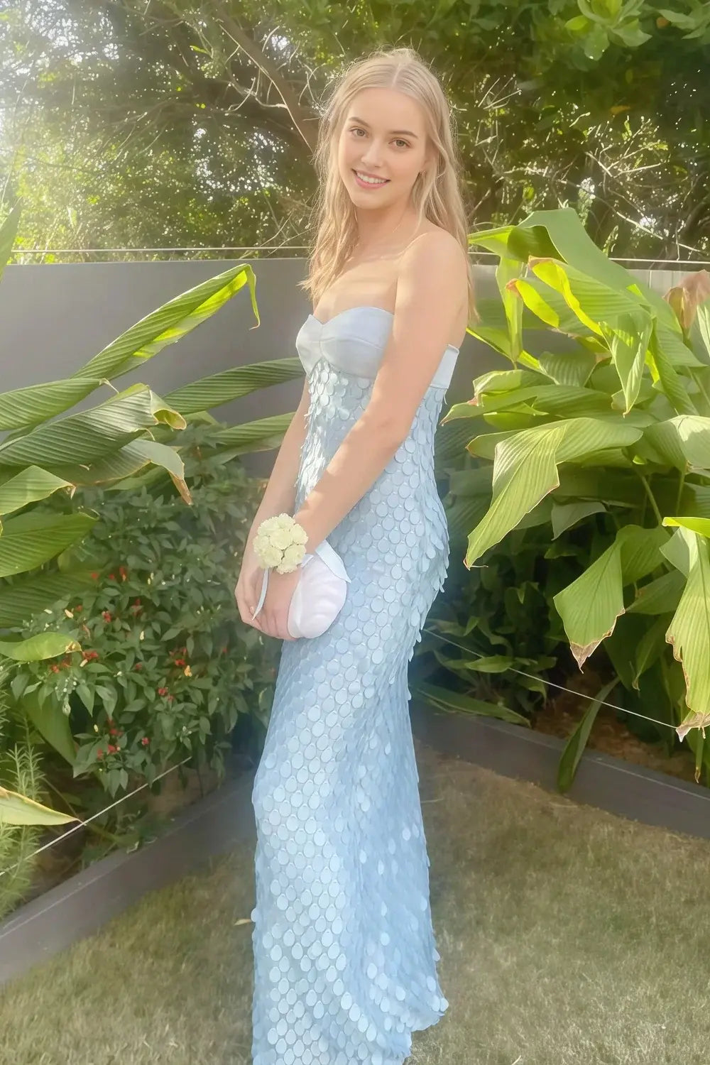 Aimishang Sweetheart Strapless Sleeveless Evening Party Dress Charming Long Formal Prom Dress