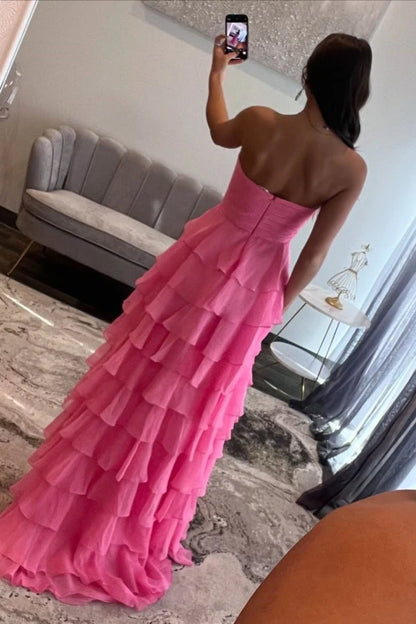 Aimishang Elegant Strapless Sleeveless Long Prom Dress Evening Dress Charming Party Dress