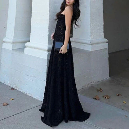 Aimishang Elegant Sleeveless Lace Up Back Maxi Dress Long Prom Dress Charming Evening Party Dress Women's Dresses
