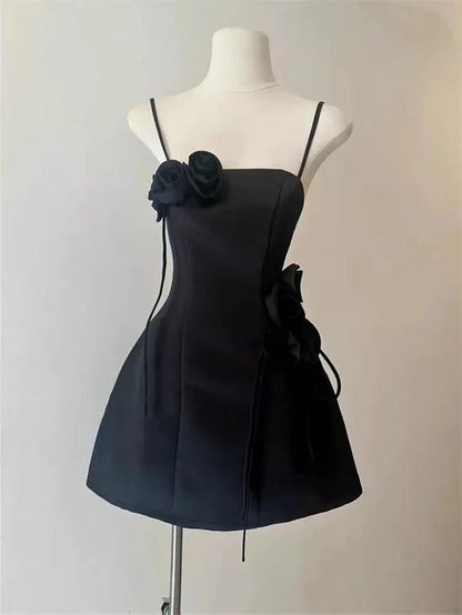 Aimishang Cute A-Line Homecoming Dress With Flowers Charming Graduation Dress Lovely Birthday Party Dress