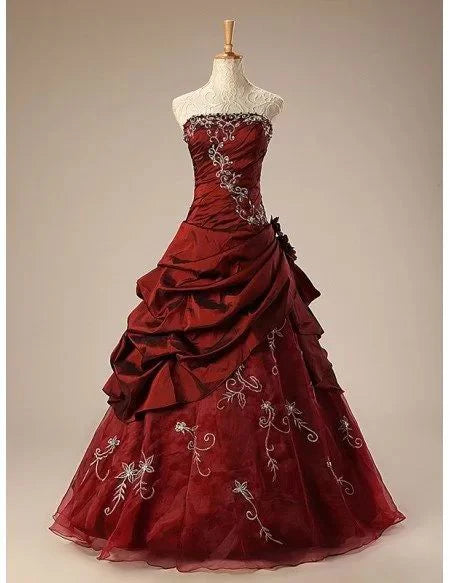 Aimishang Vintage A Line Strapless Sleeveless Evening Party Dress Elegant Long Formal Prom Dress with Lace-Up Back