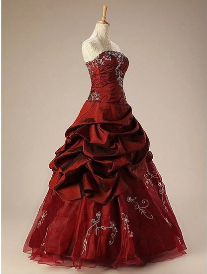 Aimishang Vintage A Line Strapless Sleeveless Evening Party Dress Elegant Long Formal Prom Dress with Lace-Up Back