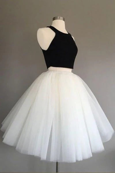 Wholesale Homecoming Dress Two Pieces Tulle Cute Tutu Party Dresses