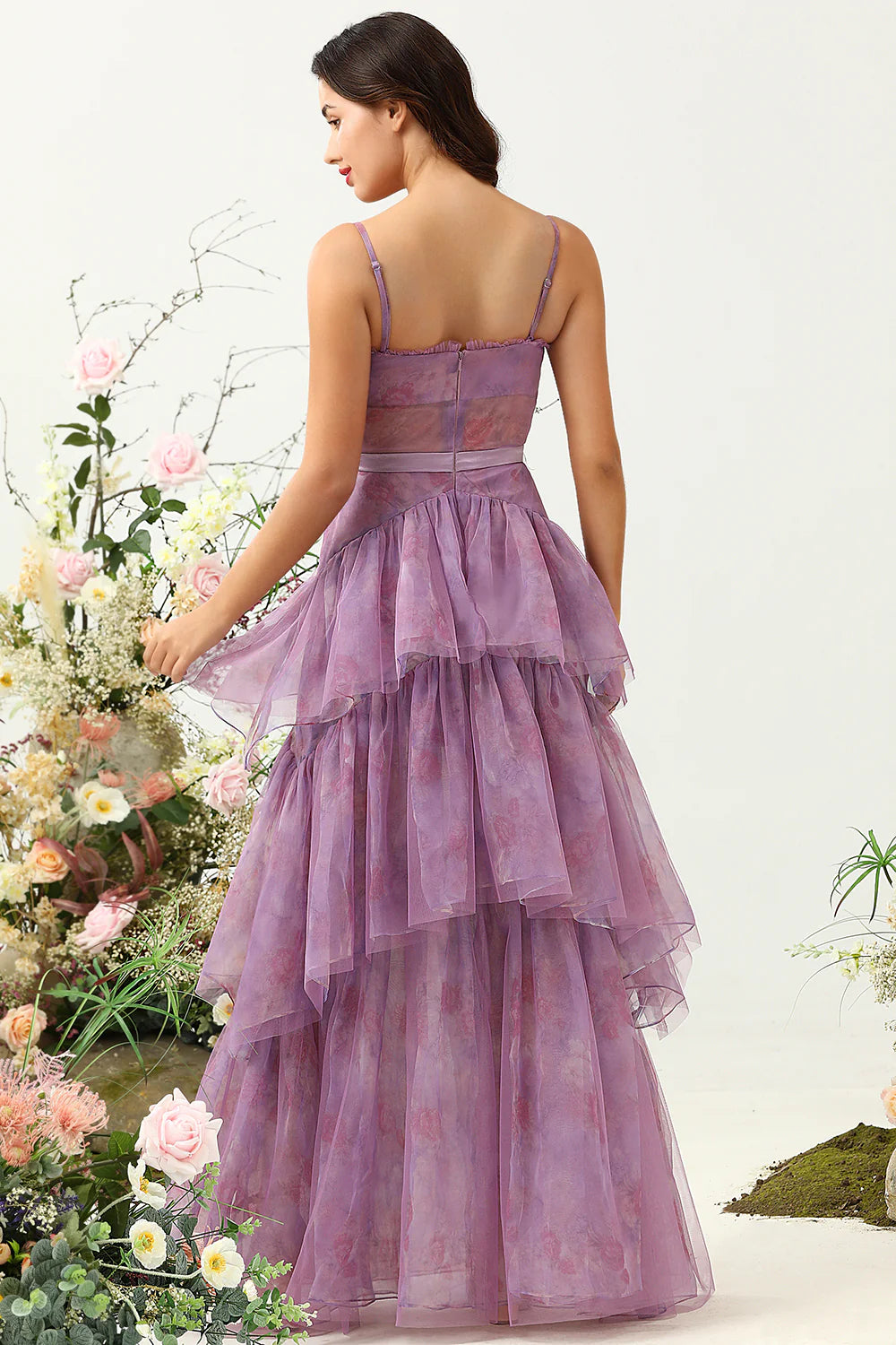 Wholesale A Line Wedding Guest Dress Spaghetti Straps Tulle Corset