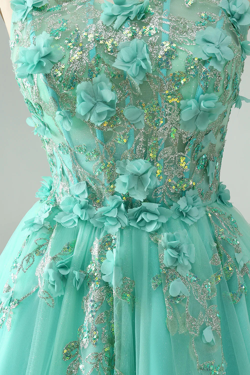 Wholesale Cute Green Short Homecoming Dress A Line Spaghetti Straps Corset with Appliques