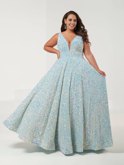 Wholesale Fashion Evening Dress Plus Size Velvet Sequin A-line Gown Prom Dresses