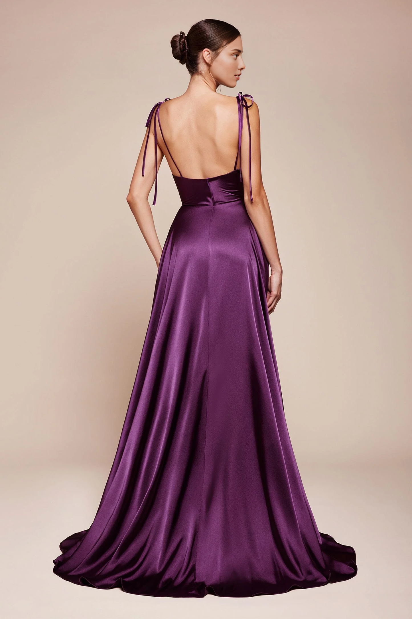 Wholesale Elegant Evening Dress Long Satin A-line Dress Prom Dresses