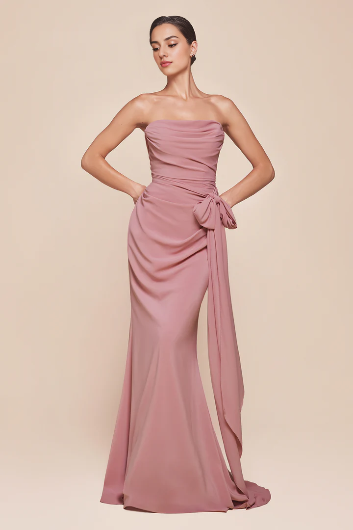 Wholesale Elegant Dresses Gowns Evening Dresses Chiffon Fitted Convertible Gown Formal Dresses