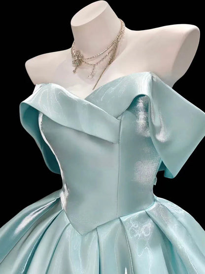 Aimishang Cute A Line Blue Off Shoulder Short Birthday Party Dress Lovely Pink Homecoming Dress