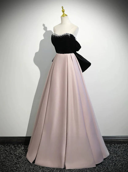 Aimishang Elegant A-Line Off Shoulder Beaded Long Formal Prom Dress Pretty Evening Party Dress With Bow
