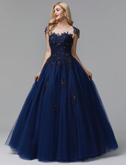 Wholesale Ball Gown Prom Dresses Sparkle Dress Quinceanera Chapel Train Long Sleeve Off Shoulder Satin with Beading Appliques