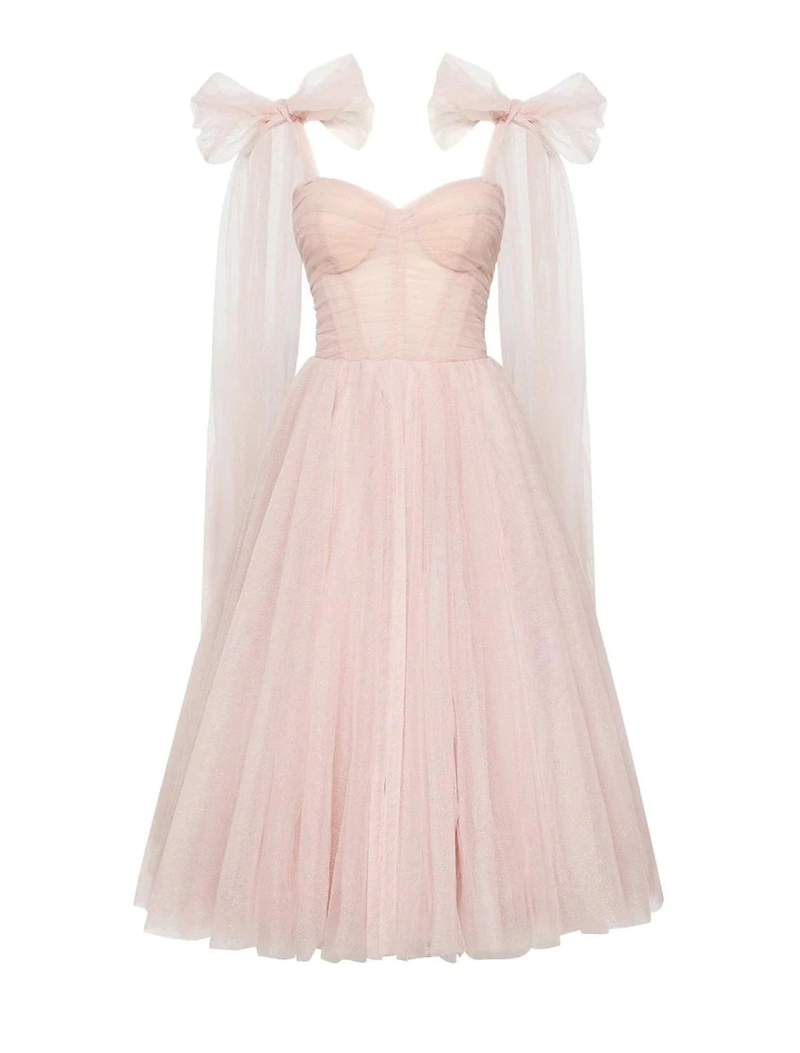 Wholesa  Ball Gown Cocktail Dresses Corsets Dress Graduation Birthday Tea Length Sleeveless Square Neck Tulle with Glitter