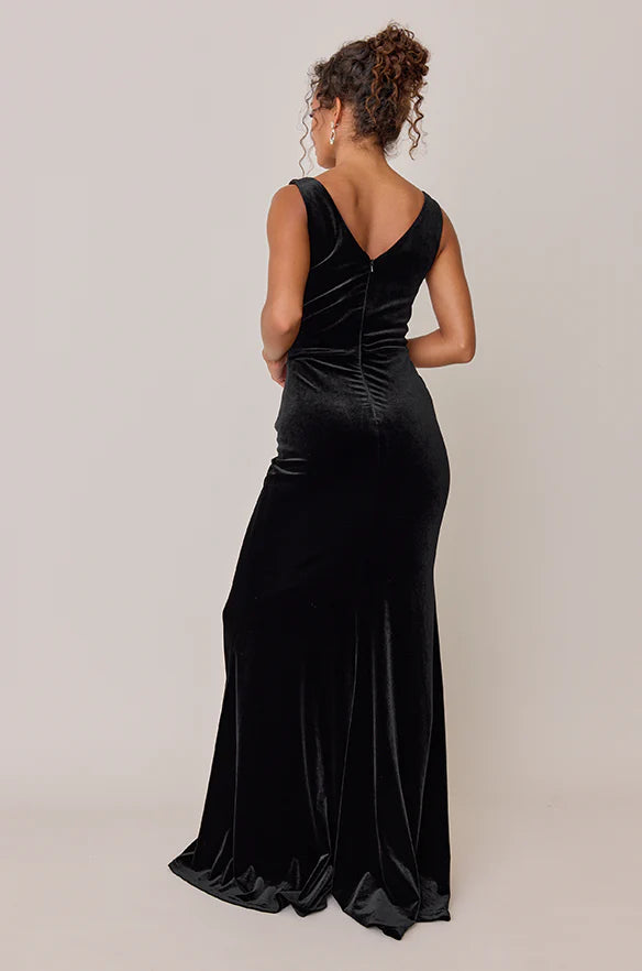 Wholesale Fashionable Prom Dresses Velvet dress Velvet Bridesmaid Dress Evening Dress