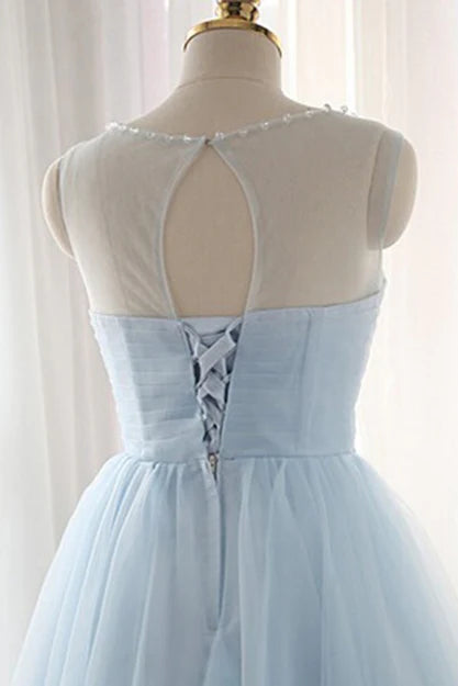 Aimishang Cute Light Blue Homecoming Dress Lovely Short Prom Dress Sleeveless Party Dress Wholesale