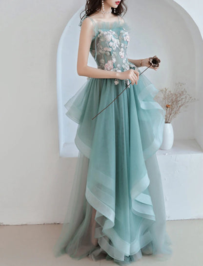 Wholesa fashion new net red banquet annual meeting evening dress aura host long dress skirt female fairy dream