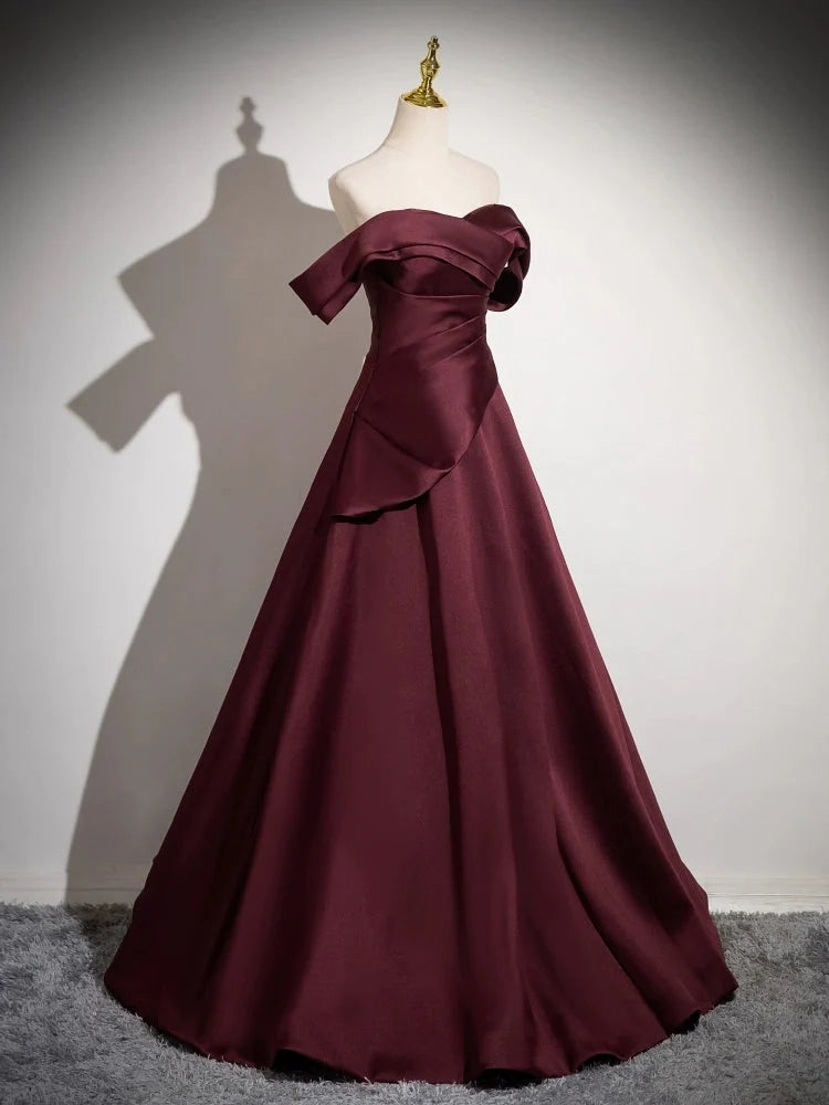 Aimishang Pretty A Line Off the Shoulder Party Evening Gown Elegant Long Formal Prom Dress