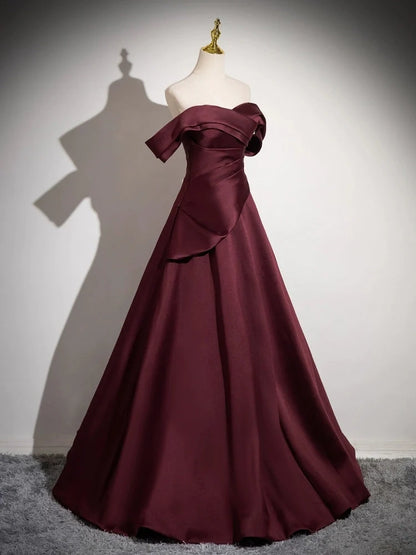 Aimishang Pretty A Line Off the Shoulder Party Evening Gown Elegant Long Formal Prom Dress