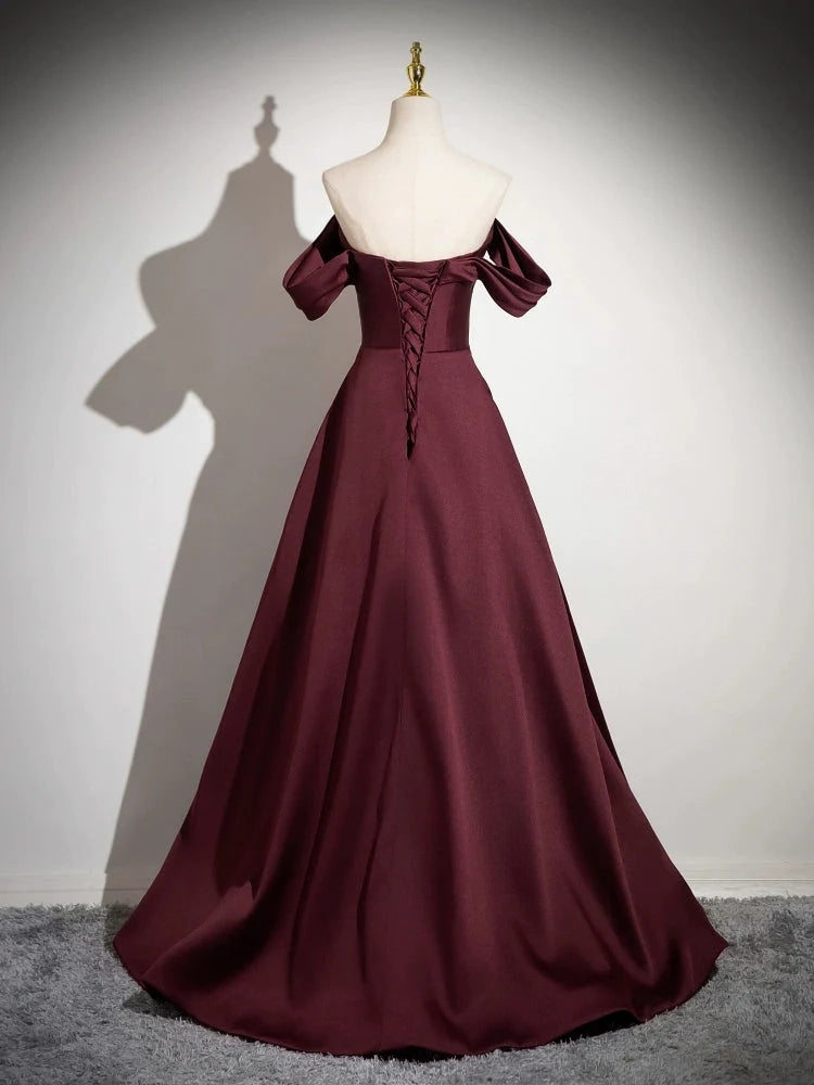 Aimishang Pretty A Line Off the Shoulder Party Evening Gown Elegant Long Formal Prom Dress
