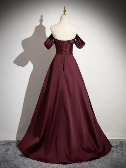 Aimishang Pretty A Line Off the Shoulder Party Evening Gown Elegant Long Formal Prom Dress