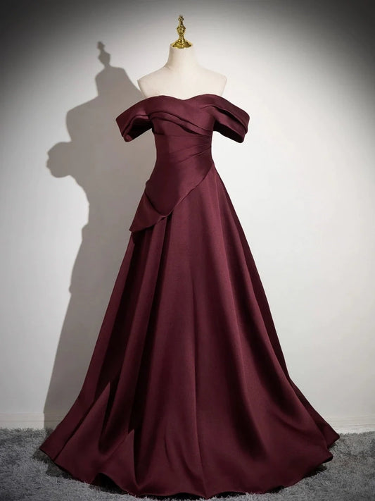 Aimishang Pretty A Line Off the Shoulder Party Evening Gown Elegant Long Formal Prom Dress