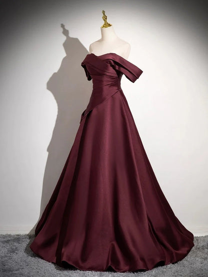 Aimishang Pretty A Line Off the Shoulder Party Evening Gown Elegant Long Formal Prom Dress