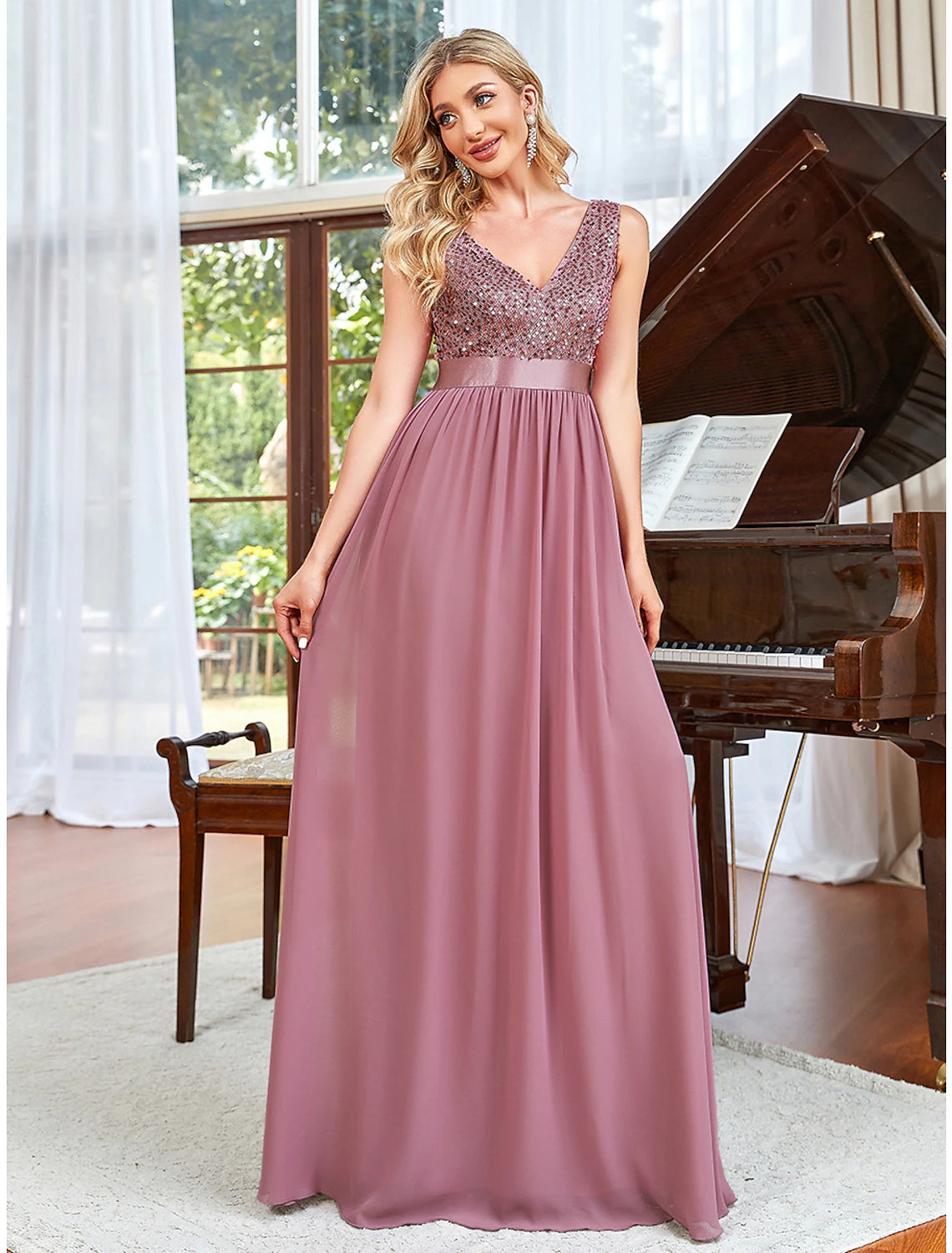 Wholesale A-Line Prom Dresses Elegant Dress Wedding Guest Floor Length ...