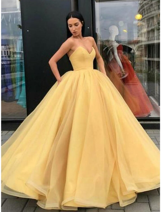 Wholesa Ball Gown Party Dress Beautiful Back Elegant Quinceanera Formal Evening Dress Strapless Sleeveless Floor Length Tulle with Sleek Pleats Tier