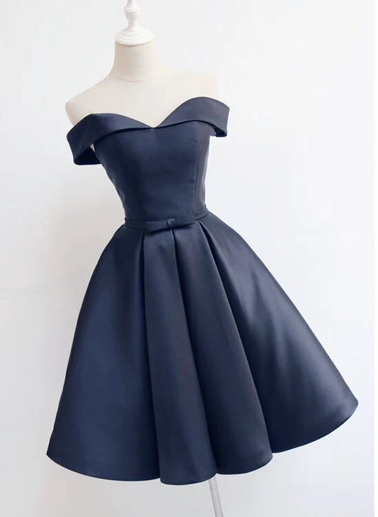 Aimishang Elegant A Line Sweetheart Off Shoulder Short Formal Prom Dress Simple Homecoming Dress
