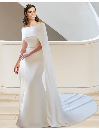 Wholesale Formal Fall Wedding Dresses Two Piece Sweetheart Strapless Court Train Stretch Fabric Bridal Gowns With Sashes / Ribbons Summer Wedding Party