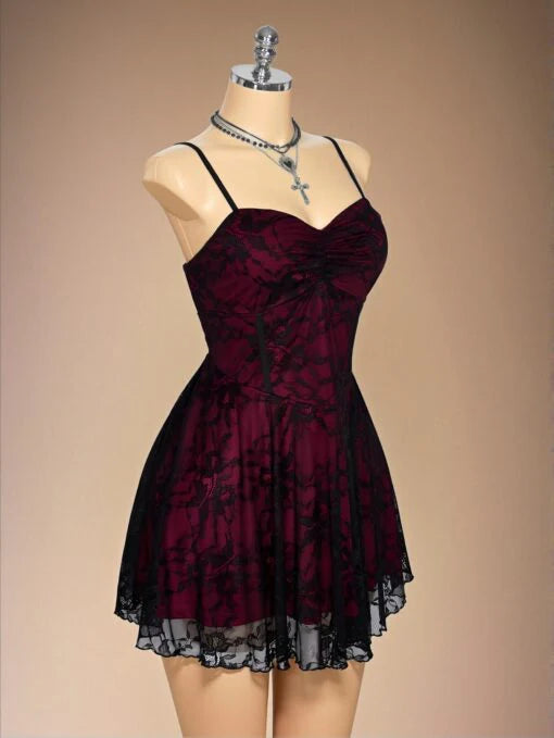 Aimishang Vintage Spaghetti Straps A Line Sleeveless Short Homecoming Dress Chic Party Prom Dress