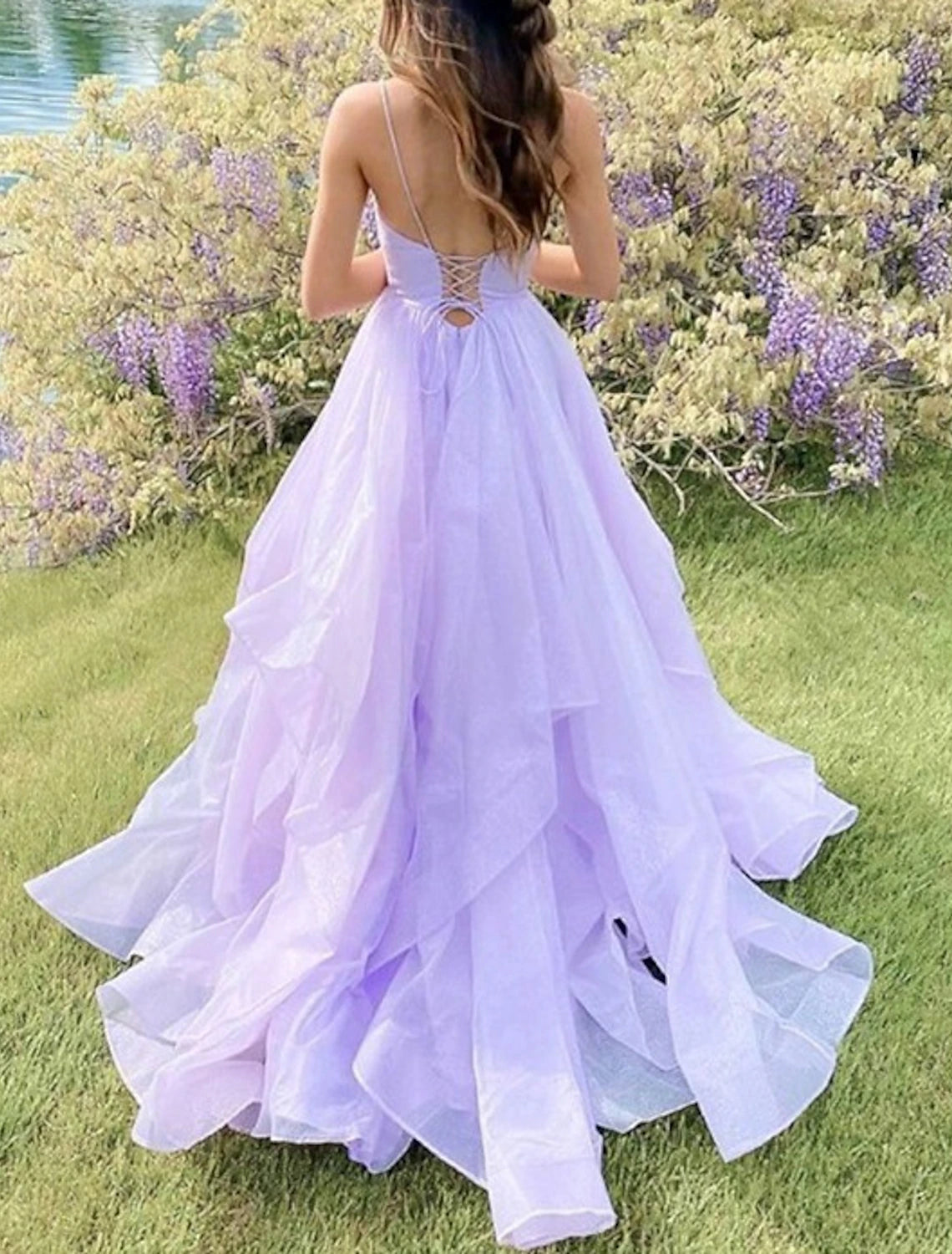 Wholesale Ball Gown Prom Dresses Glittering Dress Wedding Party Court Train Sleeveless Spaghetti Strap Tulle Backless with Sequin Ruffles