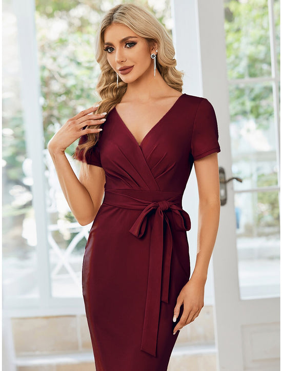 Sheath / Column Wedding Guest Dresses Floral Dress Semi Formal Floor Length Long Sleeve Jewel Neck Fall Wedding Guest Tulle with Embroidery